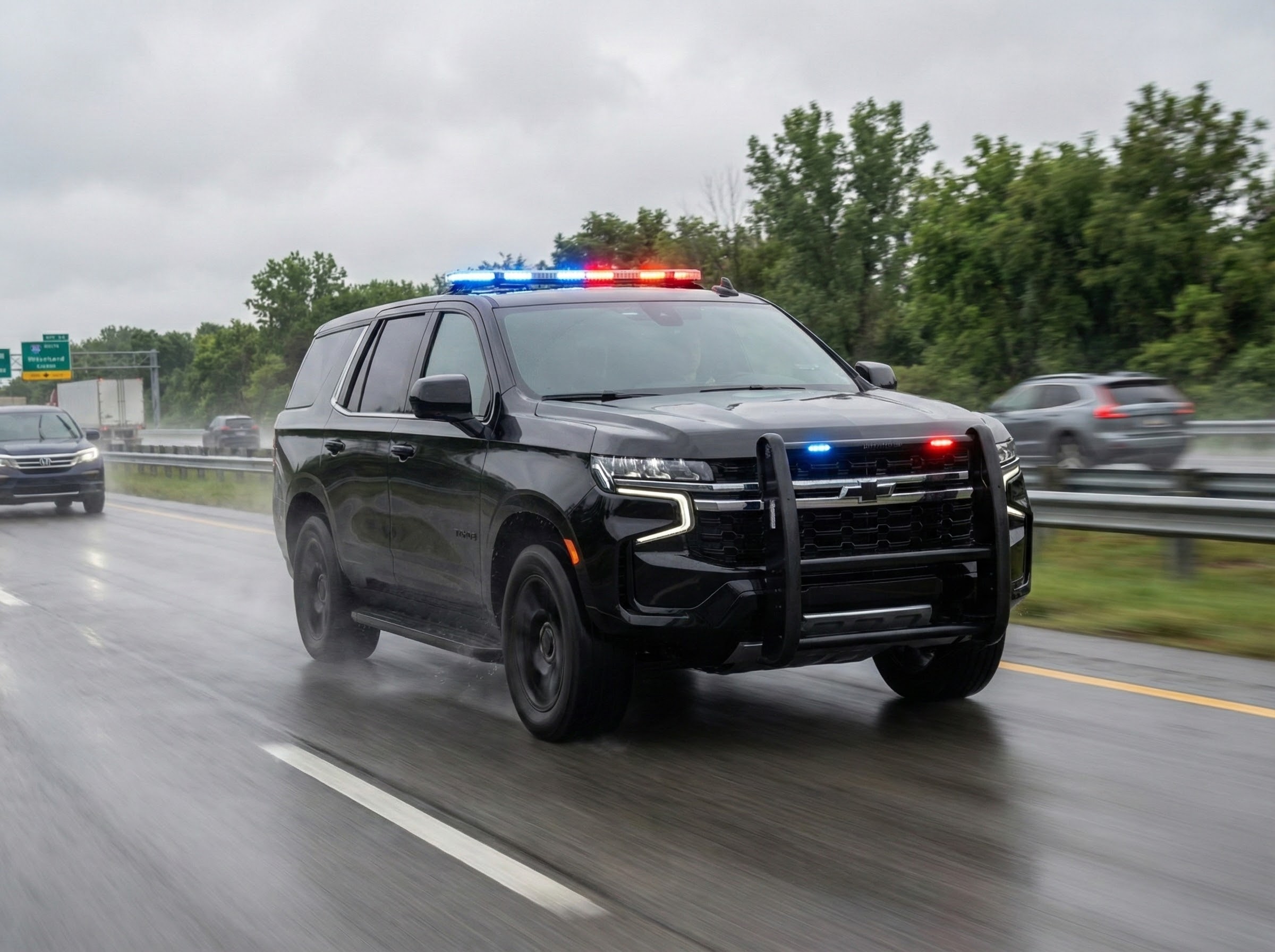 Rapid Deployment Chevy Tahoe PPV police SUV with Whelen lighting