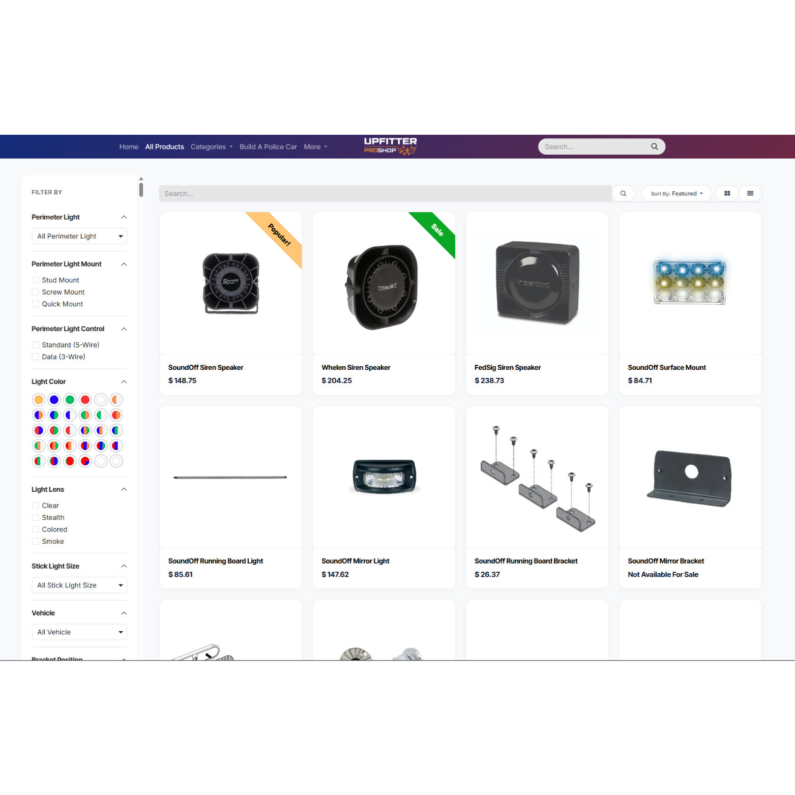 Fleet Upfitting Equipment Sourcing