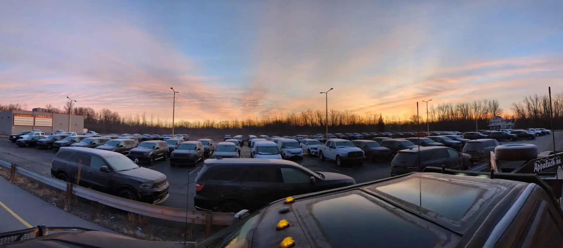 A FountFleet production bay stocked with vehicles and equipment for rapid deployment builds